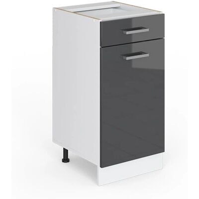 Mueble bajo universal R-Line Vicco - Antracita, 40cm, con Cajón - Mueble Mueble bajo universal R-Line Vicco - Antracita, 40cm, con Cajón - Mueble