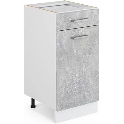 Vicco Mueble bajo universal R-Line - Hormigón/Blanco - 40cm Vicco Mueble bajo universal R-Line - Hormigón/Blanco - 40cm