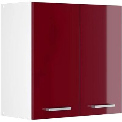 Vicco Gabinete de Pared - 60cm - Rojo Burdeos Alto Brillo - R-Line Vicco Gabinete de Pared - 60cm - Rojo Burdeos Alto Brillo - R-Line