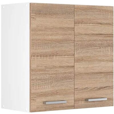 Gabinete de Pared Vicco Sonoma - 60cm, Sonoma/Blanco - Montaje en Pared Gabinete de Pared Vicco Sonoma - 60cm, Sonoma/Blanco - Montaje en Pared