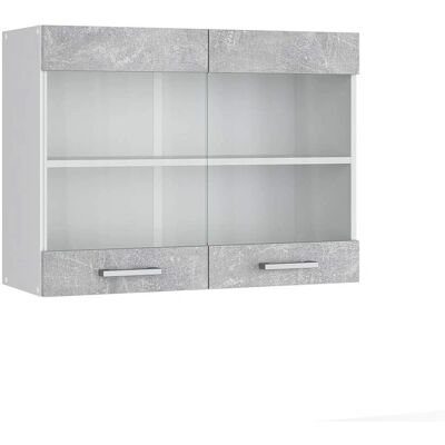 Vicco Mueble alto R-Line Gris Blanco 80cm - Armario de Pared Vicco Mueble alto R-Line Gris Blanco 80cm - Armario de Pared