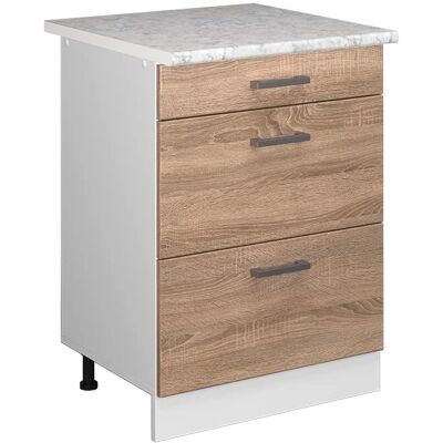 Vicco Sonoma/Blanco Almacenamiento universal R-Line - Mueble Vicco Sonoma/Blanco Almacenamiento universal R-Line - Mueble