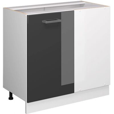Gabinete de esquina Vicco R-Line - Universal, 86cm, Antracita Alto Brillo Gabinete de esquina Vicco R-Line - Universal, 86cm, Antracita Alto Brillo