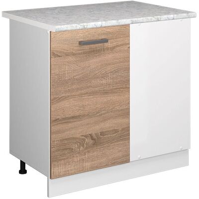 Gabinete de esquina Vicco R-Line - Sonoma/Blanco Gabinete de esquina Vicco R-Line - Sonoma/Blanco