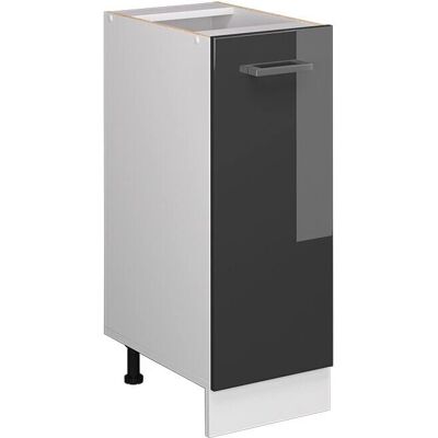 Mueble bajo universal R-Line Vicco - Antracita alto brillo / Blanco - Armario Mueble bajo universal R-Line Vicco - Antracita alto brillo / Blanco - Armario