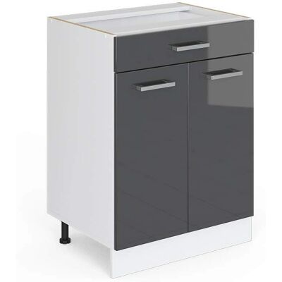 Vicco Meuble universel R-Line - Anthracite brillant - Meubles - Publicité Vicco Meuble universel R-Line - Anthracite brillant - Meubles - Publicité