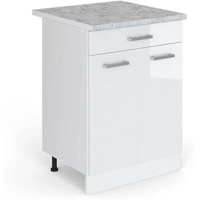 Meuble universel R-Line Vicco blanc brillant - 60cm - Publicité Meuble universel R-Line Vicco blanc brillant - 60cm - Publicité