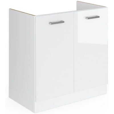 Mueble bajo para el fregadero R-Line - 80cm Blanco alto brillo - Vicco Mueble bajo para el fregadero R-Line - 80cm Blanco alto brillo - Vicco