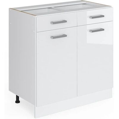 Vicco Universal R-Line Weißer Hochglanzschrank - Möbel Vicco Universal R-Line Weißer Hochglanzschrank - Möbel