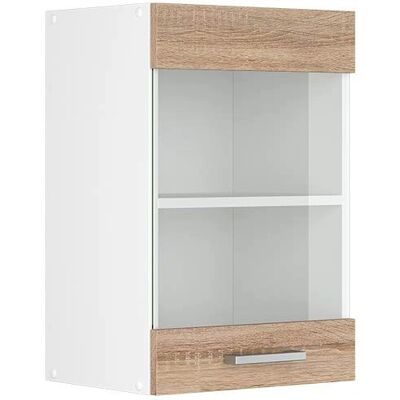 Mueble alto universal R-Line Vicco - Sonoma/Blanco - 40 cm Gabinete de pared Mueble alto universal R-Line Vicco - Sonoma/Blanco - 40 cm Gabinete de pared