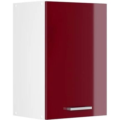 Gabinete de Pared Vicco - Rojo Burdeos - 40cm - Estantes Abiertas - Alto Brillo - Montaje en Pared Gabinete de Pared Vicco - Rojo Burdeos - 40cm - Estantes Abiertas - Alto Brillo - Montaje en Pared