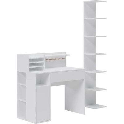 Bureau Blanc Vicco avec Étagères - Mobilier de Bureau - Publicité Bureau Blanc Vicco avec Étagères - Mobilier de Bureau - Publicité