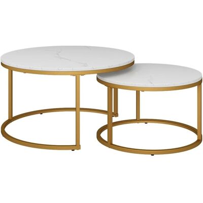 Ensemble de Tables Basses Vicco Montreal - Style Loft Moderne - Publicité Ensemble de Tables Basses Vicco Montreal - Style Loft Moderne - Publicité