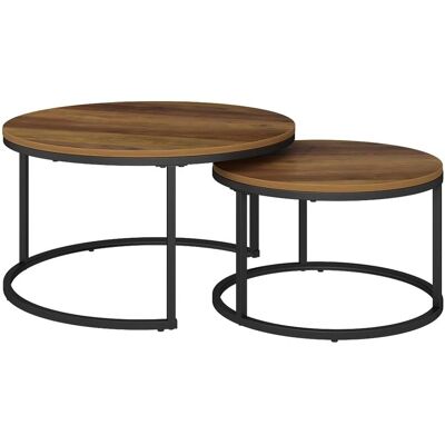 Vicco Ensemble de Tables de Salon Montreal - Bois, Gain de place, 77x40 cm - Publicité Vicco Ensemble de Tables de Salon Montreal - Bois, Gain de place, 77x40 cm - Publicité