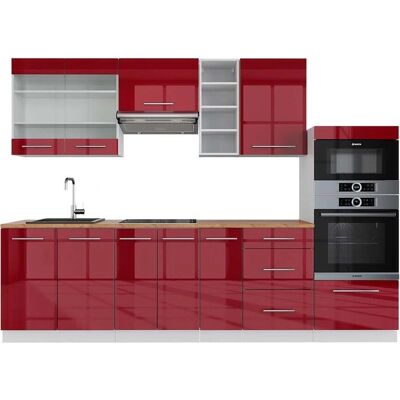 Vicco Fame-Line Burdeos brillo intenso/blanco - Mueble de cocina Vicco Fame-Line Burdeos brillo intenso/blanco - Mueble de cocina