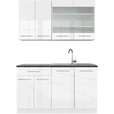 Vicco Cocina - Fame-Line, Blanco Alto Brillo/Blanco, Antracita - Cocina Vicco Cocina - Fame-Line, Blanco Alto Brillo/Blanco, Antracita - Cocina