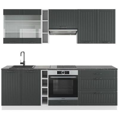 Vicco - Mueble de cocina Fame-Line Antracita - 235cm Vicco - Mueble de cocina Fame-Line Antracita - 235cm