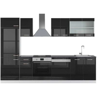 Vicco Mueble de Cocina R-Line Modular Negro Blanco - Cocina Vicco Mueble de Cocina R-Line Modular Negro Blanco - Cocina