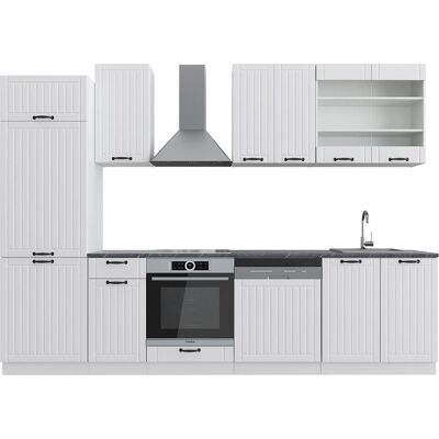 Gabinete de Cocina Vicco Fame-Line - Blanco/Antracita - 300cm - Muebles de Cocina Gabinete de Cocina Vicco Fame-Line - Blanco/Antracita - 300cm - Muebles de Cocina