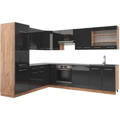 Vicco - Armario de esquina para cocina - Antracita, 227x287 cm - Cocina en forma de L Vicco - Armario de esquina para cocina - Antracita, 227x287 cm - Cocina en forma de L
