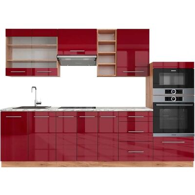 Vicco - Mueble de cocina Fame-Line - Burdeos, 280cm, Mármol Vicco - Mueble de cocina Fame-Line - Burdeos, 280cm, Mármol