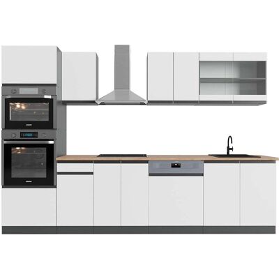 Muebles de cocina Vicco R-Line - 300cm Blanco/Antracita Muebles de cocina Vicco R-Line - 300cm Blanco/Antracita