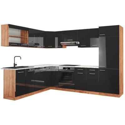 Vicco Cocina Esquinera - Antracita Brillo / Roble Dorado - 227x287 cm - Cocina Esquinera Vicco Cocina Esquinera - Antracita Brillo / Roble Dorado - 227x287 cm - Cocina Esquinera