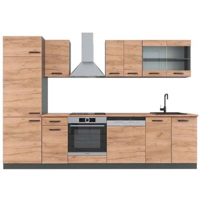 Mueble de cocina Vicco R-Line - Roble Antracita - 300cm Mueble de cocina Vicco R-Line - Roble Antracita - 300cm