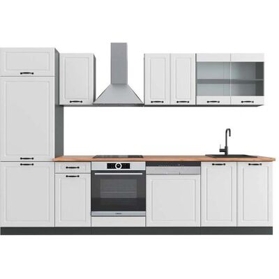 Vicco Mueble de cocina R-Line Blanco/Antracita 300cm - Muebles de cocina Vicco Mueble de cocina R-Line Blanco/Antracita 300cm - Muebles de cocina