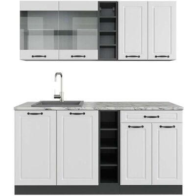 Cocina Vicco R-Line blanca/antracita - 160cm Cocina Vicco R-Line blanca/antracita - 160cm