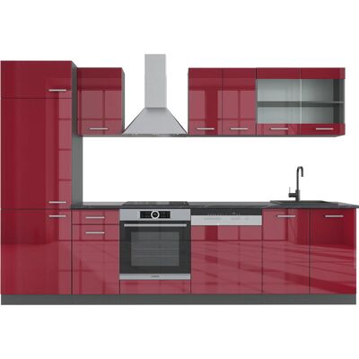 Vicco R-Line Cocina Modular - Ajustable, 300cm, Burdeos Vicco R-Line Cocina Modular - Ajustable, 300cm, Burdeos