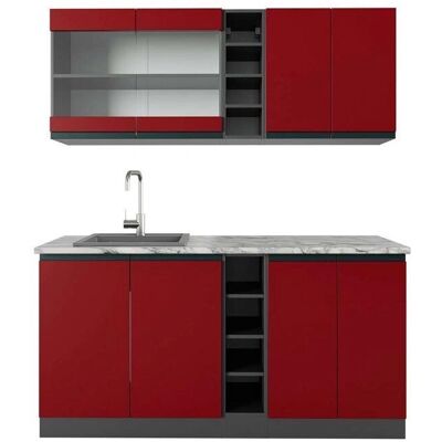 Vicco Cocina R-Line Rojo/Antracita - Cocina Vicco Cocina R-Line Rojo/Antracita - Cocina
