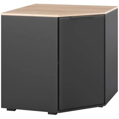 Aparador Betti - Antracita, 78x78 cm, 1 puerta - Armario Aparador Betti - Antracita, 78x78 cm, 1 puerta - Armario