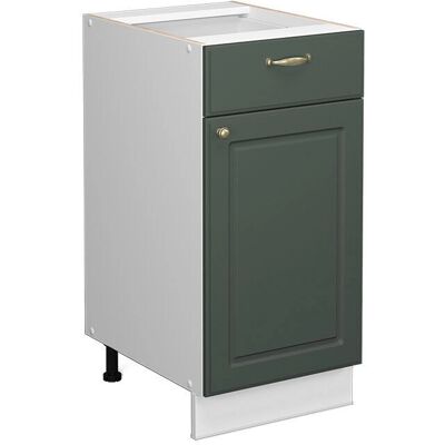Armario de baño Vicco - 40x81.6 cm, Verde Dorado, Blanco - Muebles de baño Armario de baño Vicco - 40x81.6 cm, Verde Dorado, Blanco - Muebles de baño