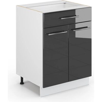 Armario de baño Vicco Fame-Line - Antracita alto brillo - 60x81.6 cm Armario de baño Vicco Fame-Line - Antracita alto brillo - 60x81.6 cm