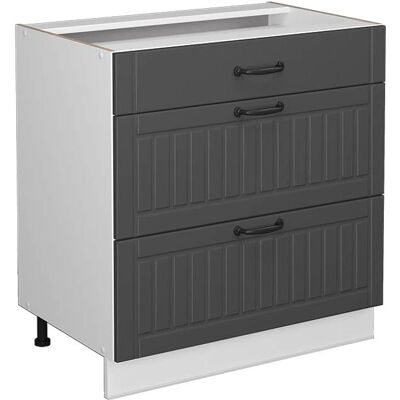 Armario de baño Vicco Fame-Line - 80x81cm, 3 cajones, sin encimera Armario de baño Vicco Fame-Line - 80x81cm, 3 cajones, sin encimera