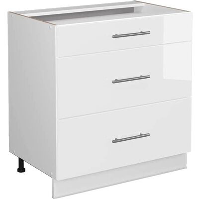 Armario de baño Fame-Line Vicco Blanco Alto Brillo - Mueble de baño Armario de baño Fame-Line Vicco Blanco Alto Brillo - Mueble de baño