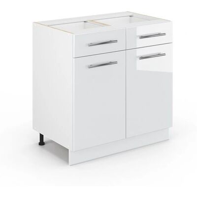 Armario de baño Vicco Fame-Line Blanco alto brillo - Mueble de almacenamiento Armario de baño Vicco Fame-Line Blanco alto brillo - Mueble de almacenamiento