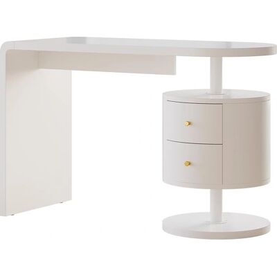 Vicco Bureau Lara - Finition blanc brillant - 120x50 cm avec 2 tiroirs Vicco Bureau Lara - Finition blanc brillant - 120x50 cm avec 2 tiroirs
