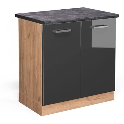 Armario compacto para fregadero Vicco - Antracita - Mueble de cocina Armario compacto para fregadero Vicco - Antracita - Mueble de cocina