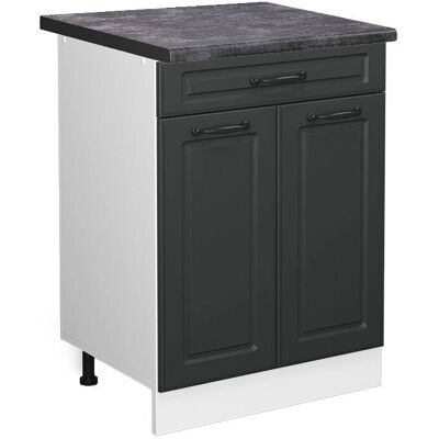 Vicco Modelo ET Antracita Gabinete de Cocina - Ajustable, 60cm, Cajón Vicco Modelo ET Antracita Gabinete de Cocina - Ajustable, 60cm, Cajón