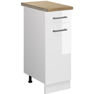 Armario de cocina Vicco Modelo R-Line - Blanco brillo, 30cm de ancho Armario de cocina Vicco Modelo R-Line - Blanco brillo, 30cm de ancho