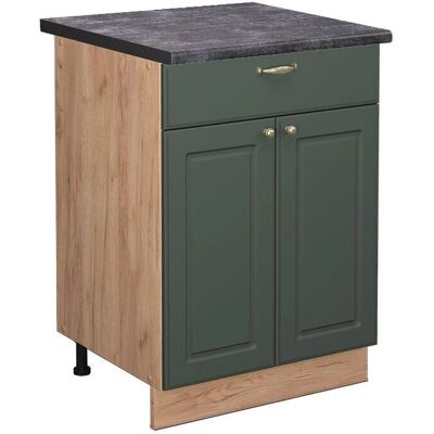 Meuble bas de cuisine Vicco Fame-Line - Or vert, 60cm, Fermeture douce - Publicité Meuble bas de cuisine Vicco Fame-Line - Or vert, 60cm, Fermeture douce - Publicité