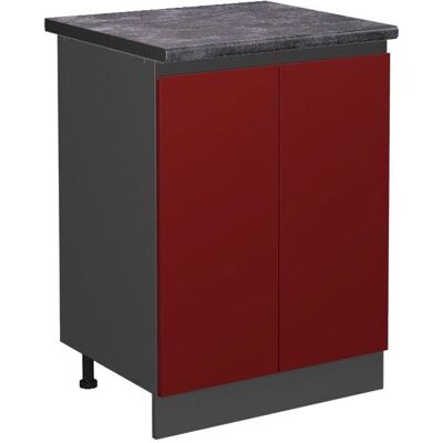 Vicco Meuble bas de cuisine R-Line - 60cm, Rouge/Antracite - Meubles de cuisine - Publicité Vicco Meuble bas de cuisine R-Line - 60cm, Rouge/Antracite - Meubles de cuisine - Publicité