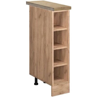 Estante de cocina Vicco R-Line - 20cm, Roble dorado, Patas ajustables Estante de cocina Vicco R-Line - 20cm, Roble dorado, Patas ajustables