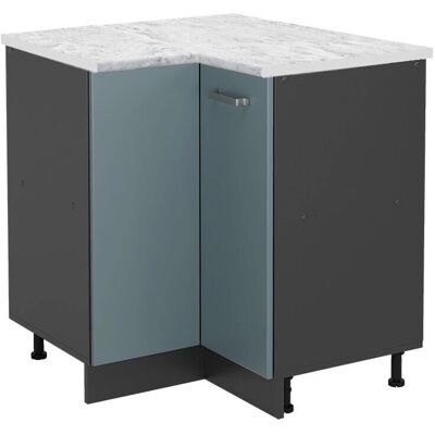 Vicco Eckschrank R-Line - Blau-Grau - 75,6cm - Küchenschrank Vicco Eckschrank R-Line - Blau-Grau - 75,6cm - Küchenschrank