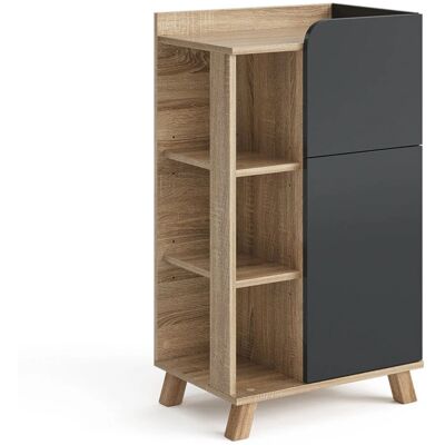 Vicco - Armario de almacenamiento Karen - Sonoma - Diseño moderno con 2 estantes Vicco - Armario de almacenamiento Karen - Sonoma - Diseño moderno con 2 estantes