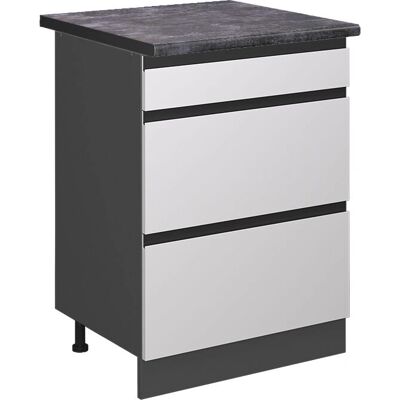 Vicco Modelo ET Antracita - Mueble de Cocina con Cajones Vicco Modelo ET Antracita - Mueble de Cocina con Cajones