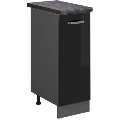 Armario de farmacia Vicco R-Line - Gabinete de medicinas - Negro brillante Armario de farmacia Vicco R-Line - Gabinete de medicinas - Negro brillante
