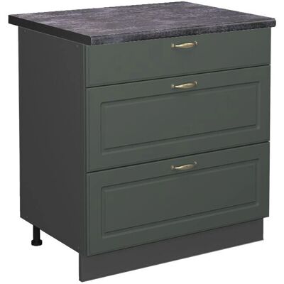 Gabinete de cocina Vicco Fame-Line - 80cm, Cierre suave, Manillas metálicas Gabinete de cocina Vicco Fame-Line - 80cm, Cierre suave, Manillas metálicas